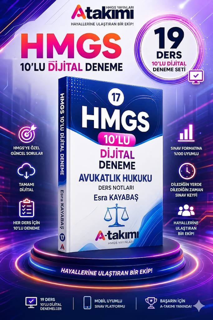 AVUKATLIK HUKUKU 10'LU DİJİTAL BRANŞ DENEMESİ